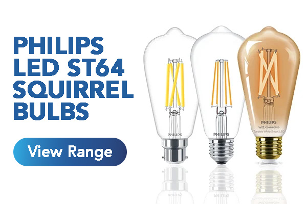 Philips LED ST64 Squirrel Bulbs