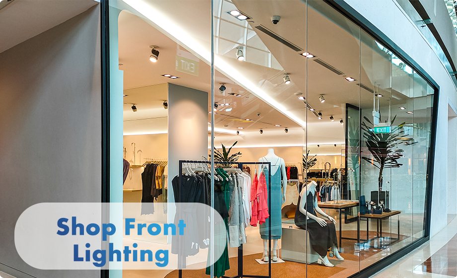 shop front lighting