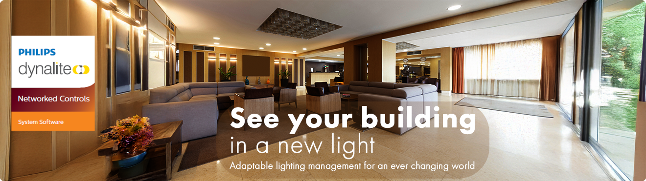 Philips Dynalite Philips Dynalite controlling a hotel lobby