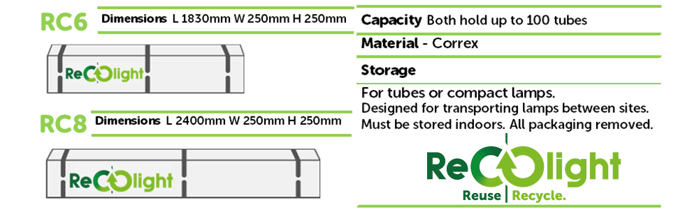 recolight lamp recycling containers