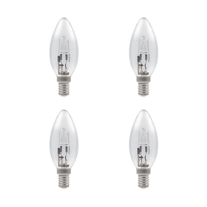 28W E14 B35 Halogen Candle - 4 PACK