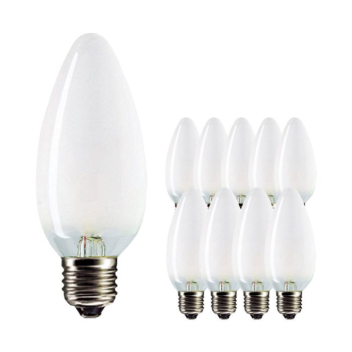 60W ES Clear Candle 35mm Pack of 10