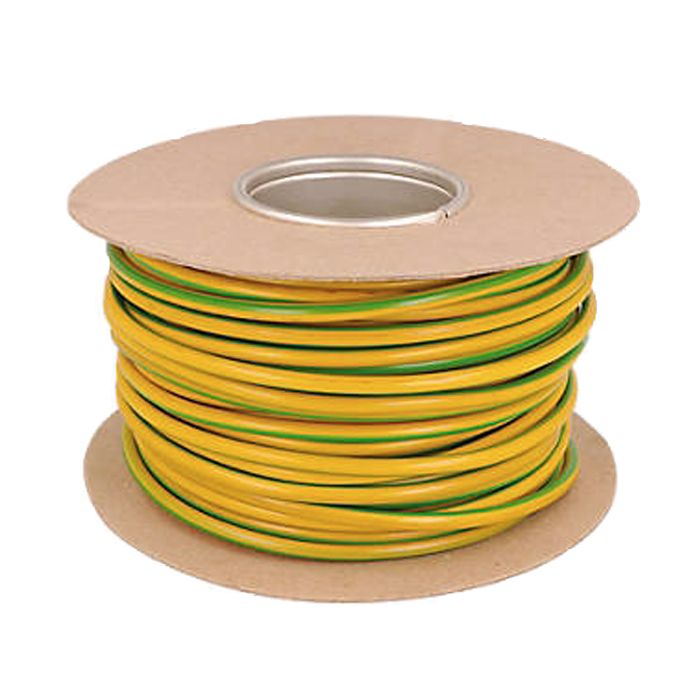 6491X 2.5mm Single Green/Yellow x 100m Reel