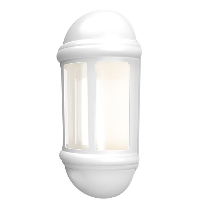 ANSELL LATINA LED HALF LANTERN WITH PHOTOCELL 8W WHITE