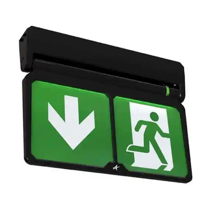 Ansell Adler Exit Sign - Black