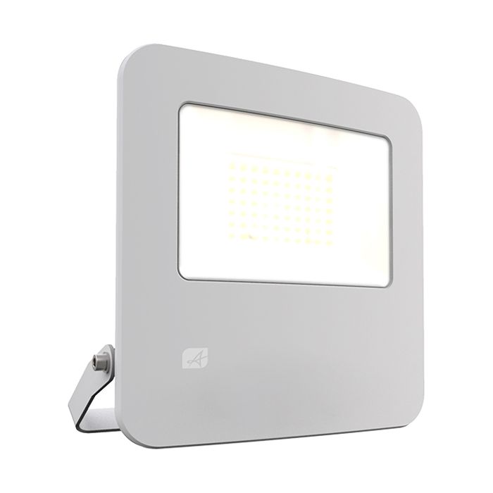 Ansell Zion LED Polycarbonate Floodlight - 30W Warm White - White