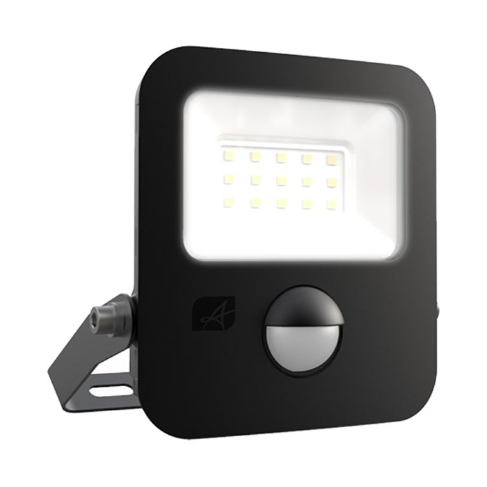 Ansell Zion LED Polycarbonate Floodlight - PIR - 10W Cool White
