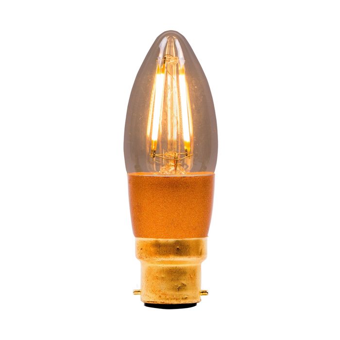 BELL 4W LED Vintage Candle Dimmable - BC, Amber, 2000K (01451)