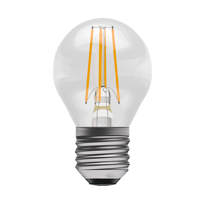 Bell 3.3W LED Filament Clear Round Dimmable  ES 2700K