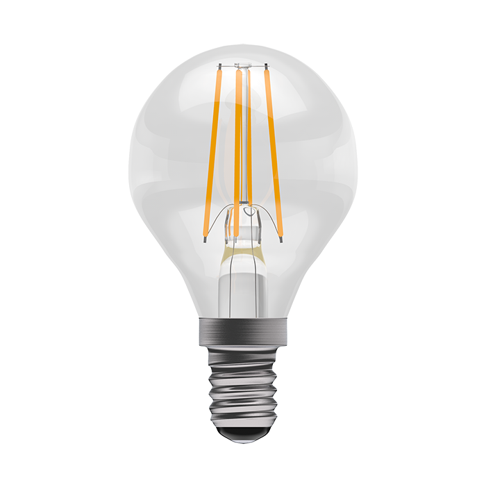 Bell 3.3W LED Filament Clear Round Dimmable   SES 4000K 