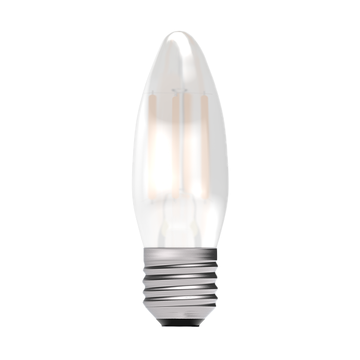 Bell 3.3W LED Filament Satin Candle Dimmable ES 2700K