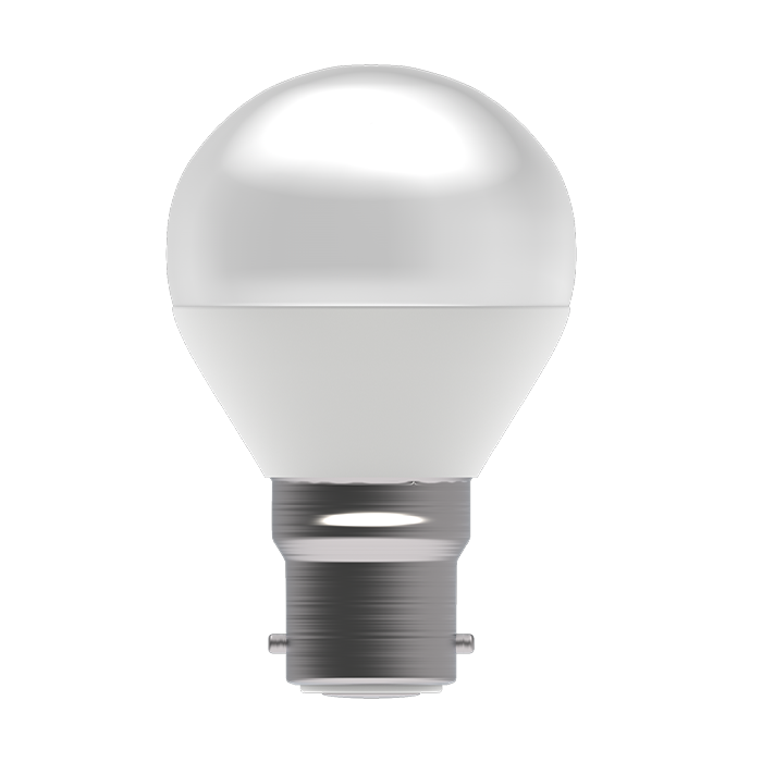Bell Genesis 4.7W LED Dimmable Round Opal Bulb BC 2700K