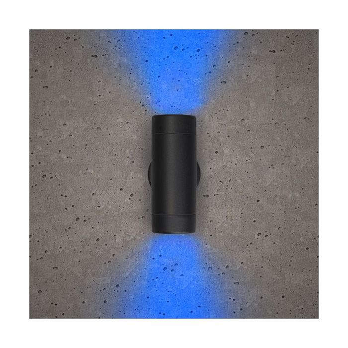Bell Lighting Luna GU10 Up/Down Wall Light - IP65, Black