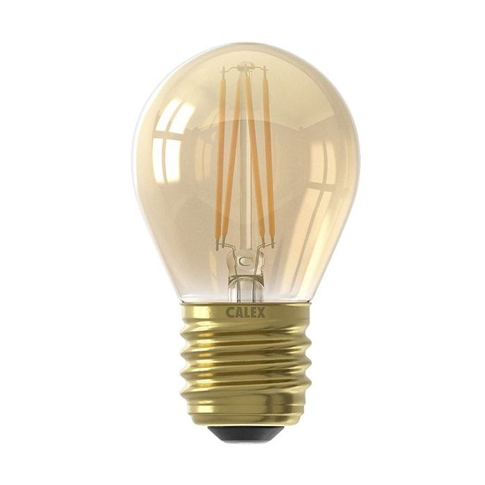 Calex LED ES/E27 Gold Golfball Lamp