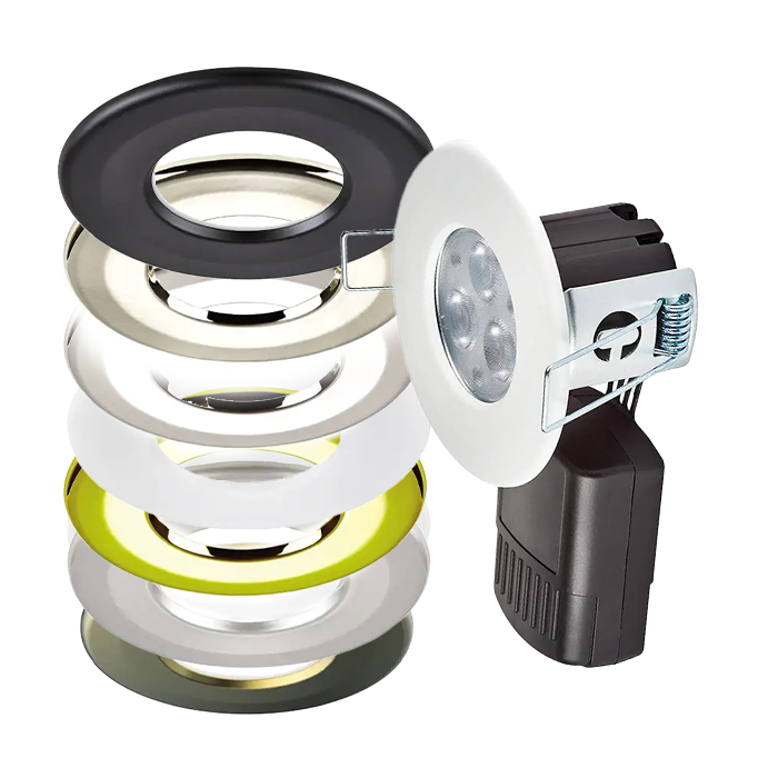 Collingwood H2 Pro 550 Dimmable Fire Rated LED Downlight & Bezel
