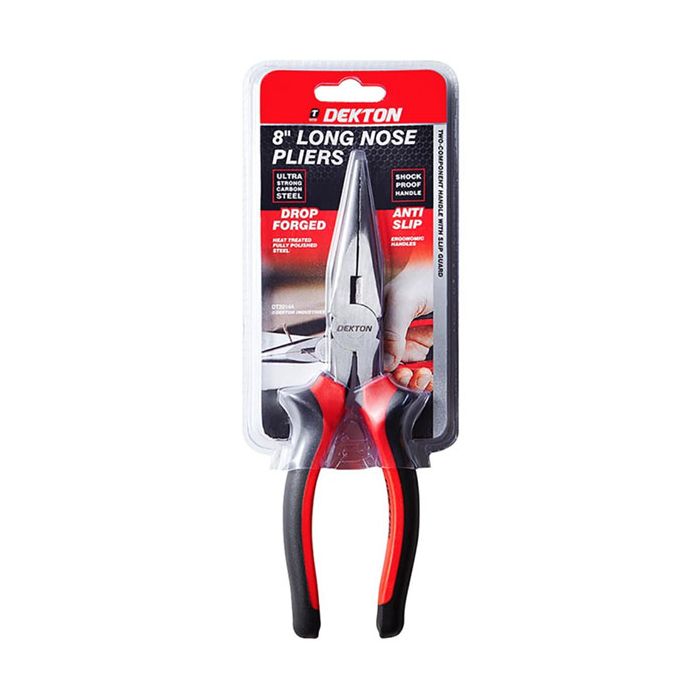DEKTON 8 INCH LONG NOSE PLIERS DT20144