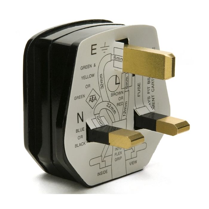 EA13APTB 13AMP Plug Top Black