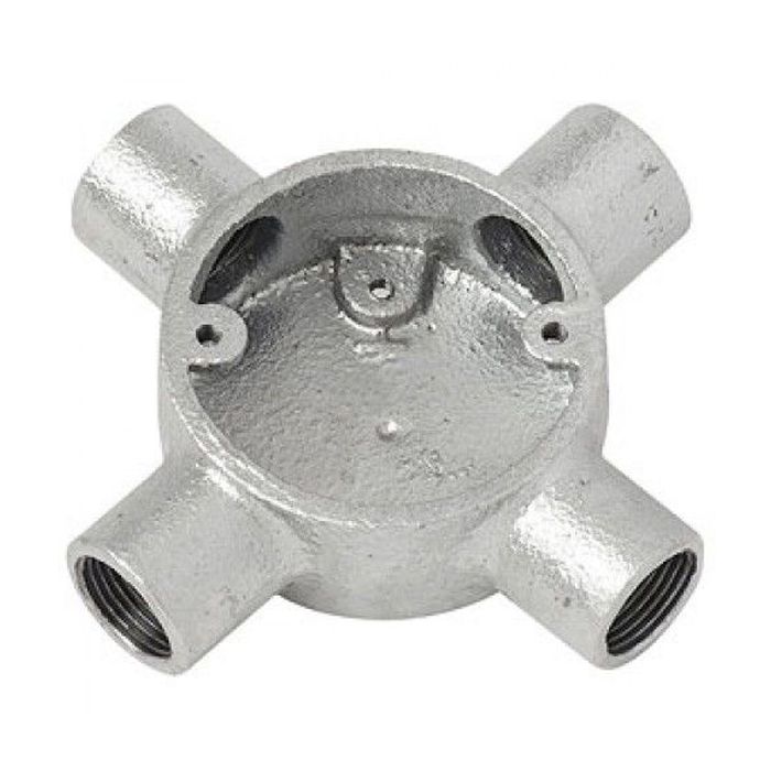 Galvanised Steel Conduit Intersection Box - 20mm