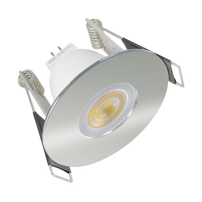 Integral LED Polished Chrome Round Mini Fire-Rated Downlight