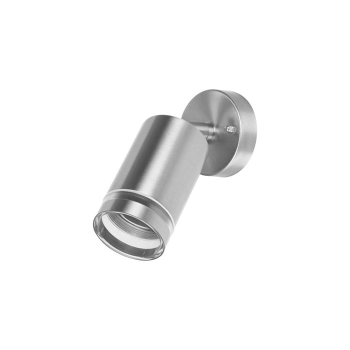 Integral Outdoor Stainless Steel Adjustable Wall Spotlight Light IP65 1 X GU10 Steel 