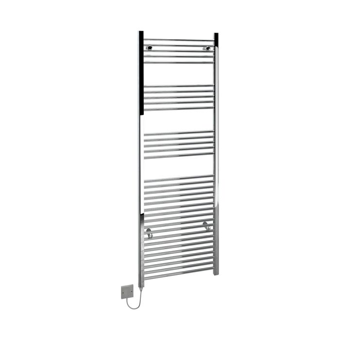 Kudox Straight Standard 600W Electric Ladder Towel Rail - Chrome