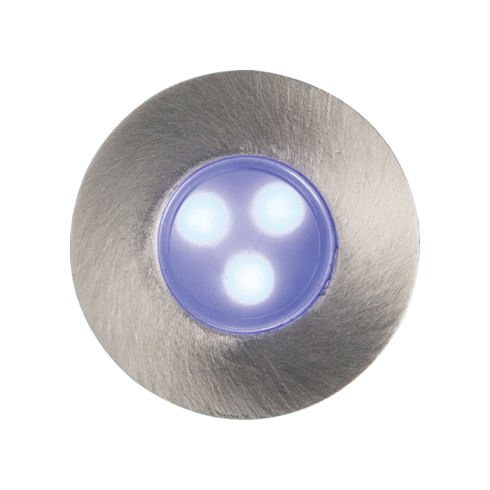 ML Knightsbridge LEDM06B Blue LED Mini Ground Lights c/w 3 Interchangeable Heads IP65 0.6W 230V