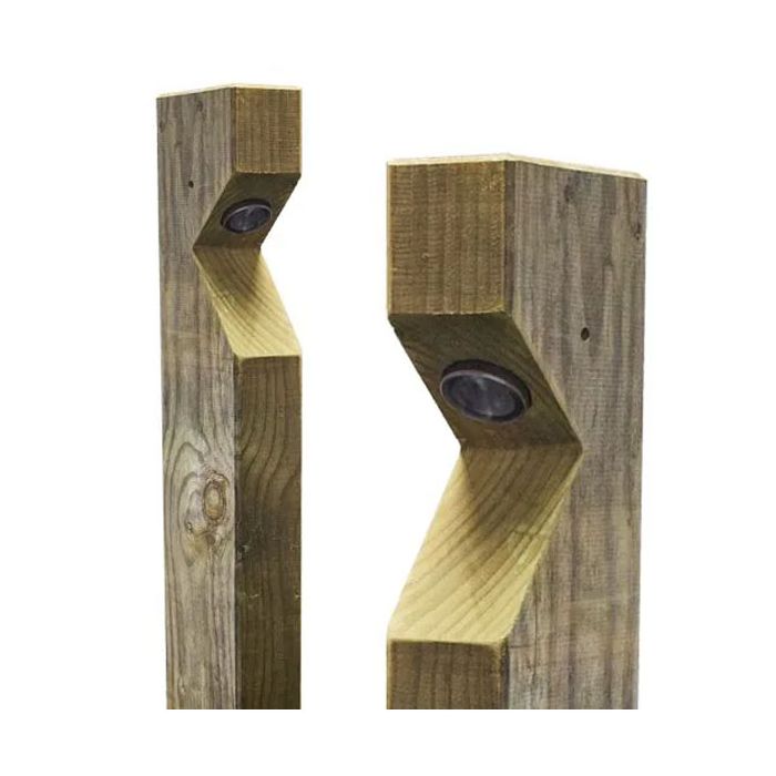 Lumena GU10 Pacaman Radiata Timber Sleeper Path Light