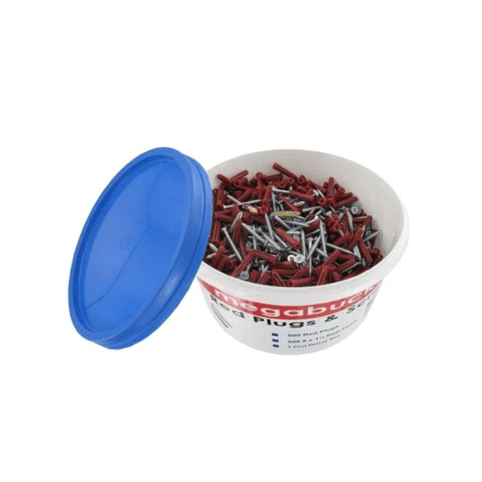 Mega Bucket MTB 500 Red Plugs & Screws