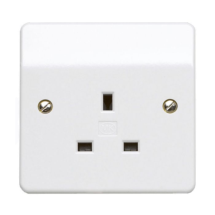 MK Logic Plus 1 Gang Unswitched Socket - K780