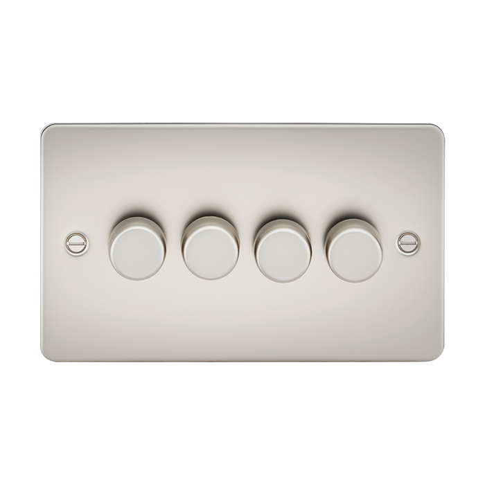 ML Accessories Pearl 4 Gang 2-Way 10-200W (5-150W LED) Intelligent Dimmer