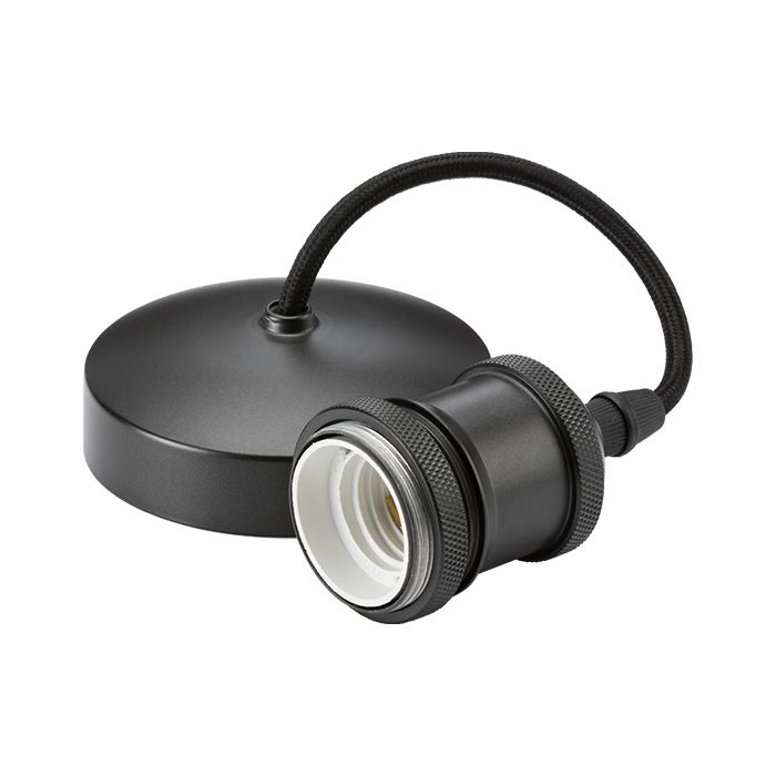 MLA Knightsbridge 6 Inch E27 Vintage Pendant Set  Smoked Bronze