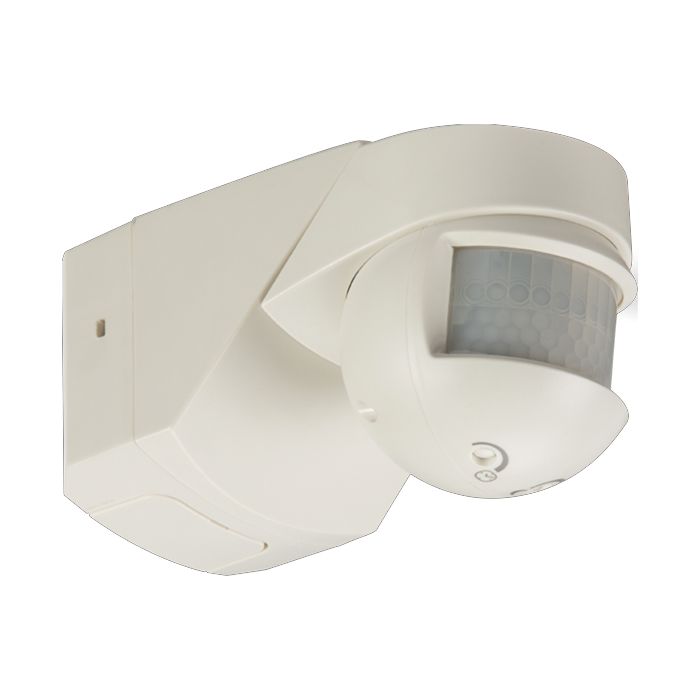 MLA Knightsbridge White Outdoor Motion Sensor 200D Angle