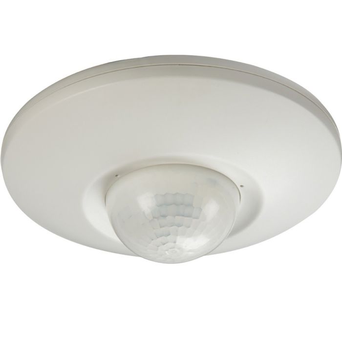 ML Knightsbridge OS007 White Dual Tech PIR Voice Detection Surface Mount Sensor 230V AC 50Hz