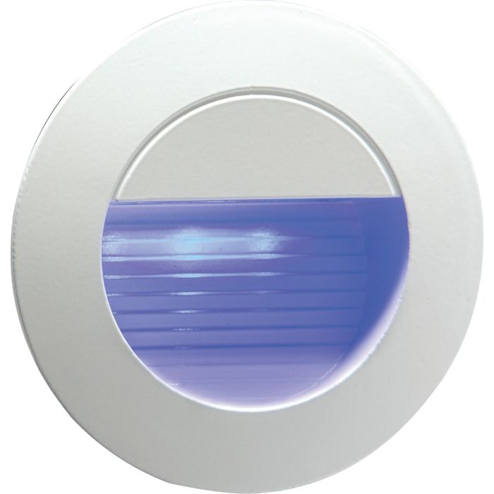 ML Knightsbridge NH020B Blue Aluminium Recessed SMD LED Round Guide Light IP54 1.2W 230V