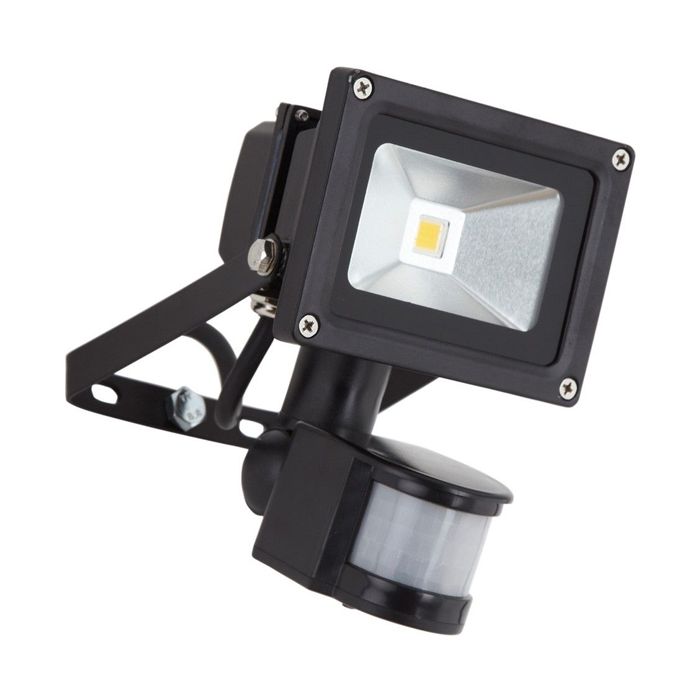 One Electrical 10W LED Floodlight 6000K Die Cast Aluminium with PIR