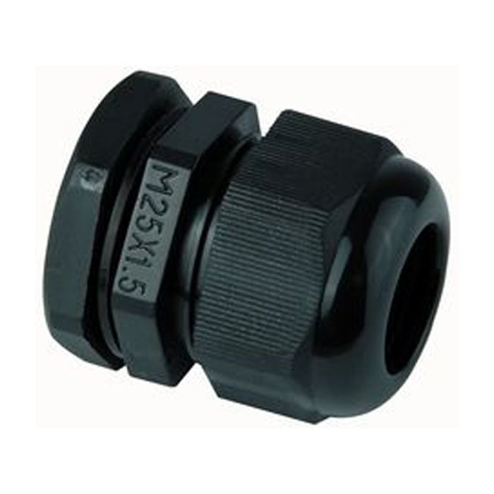 PCG25BL 25MM Compression Gland Black