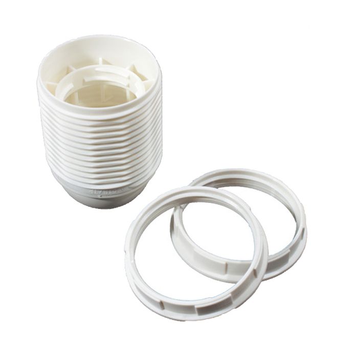 Phenolic ES Lampholder White