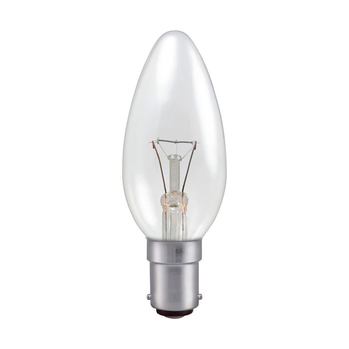 Professional 25W Clear SBC Candle