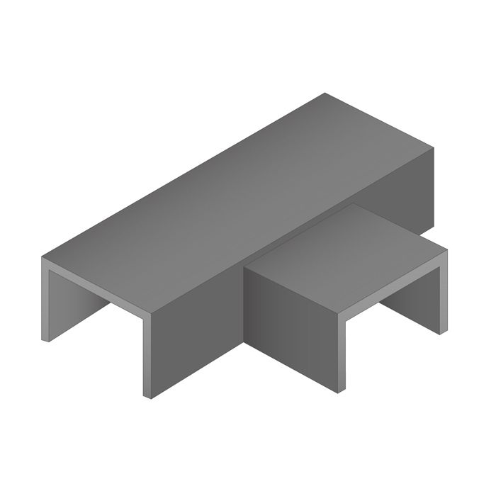 PVC Mini Trunking Flat Tees 25 X16mm