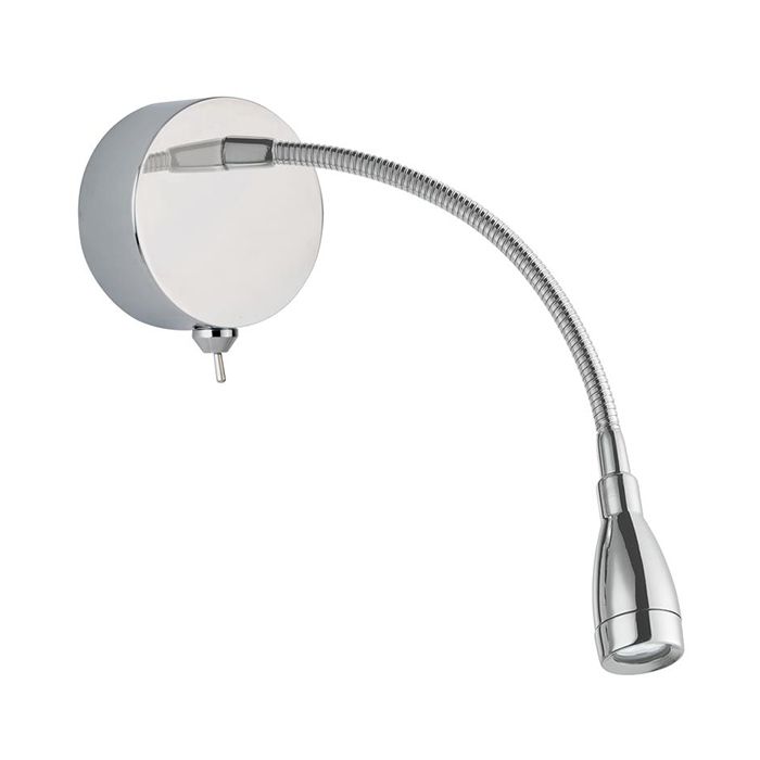 Searchlight 9917CC Flexy 1W Chrome 6500K LED Wall / Reading Light