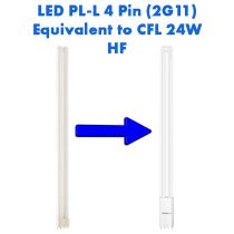 HF LED PL-L Equivalent to 24W CFL 4 Pin 2G11