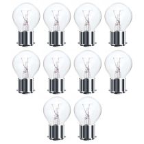 25W CLEAR BC GOLF BALL PACK OF 10