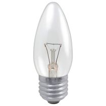 25w ES Clear Candle 35mm Pack of 4