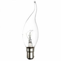 40W SBC Candlelux Double Life Tipped Clear DISCONTINUED