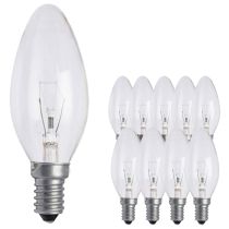60W SES Clear Candle 35mm Pack of 10