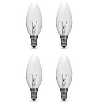 60W SES Clear Candle 35mm Pack of 4