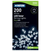 STATUS ADELAIDE 200 LED WHITE SOLAR STRING LIGHTS
