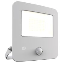 Ansell Zion LED Polycarbonate Floodlight - PIR - 50W Cool White - White