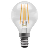 Bell 3.3W LED Filament Clear Round Dimmable   SES 4000K