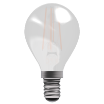 Bell 3.3W LED Filament Satin Round Dimmable SES 2700K